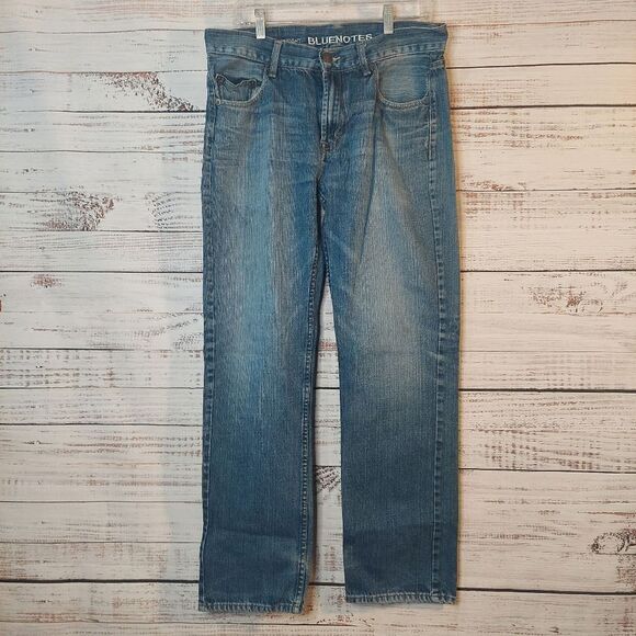 Bluenotes Men's Jeans Slim Straight Size 34/32 Blue Denim - Picture 2 of 14